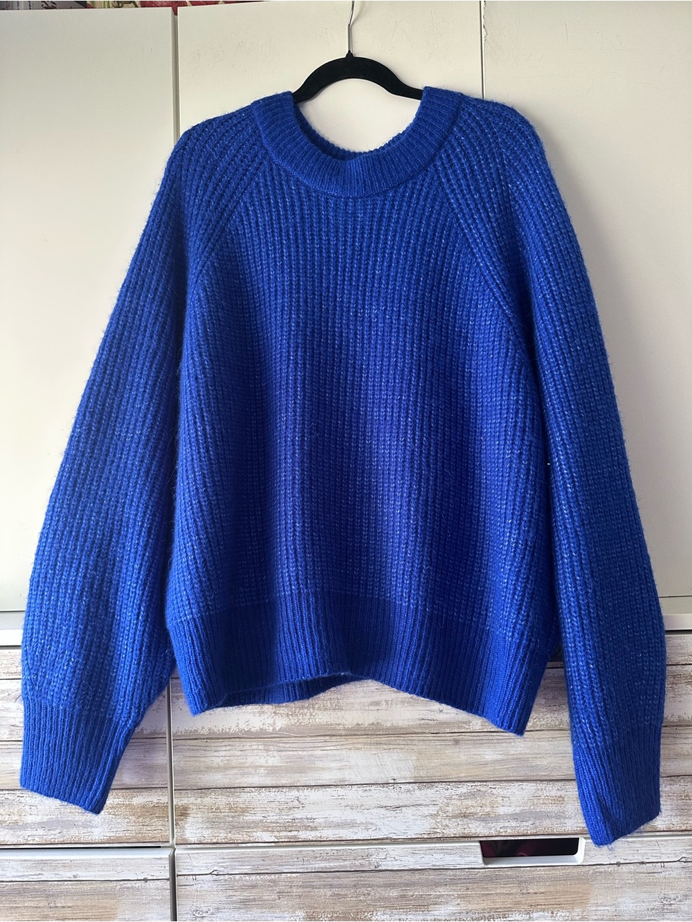 💙 Sonoma Goods For Life XXL Cobalt Blue Chunky Knit Crewneck Sweater NWT